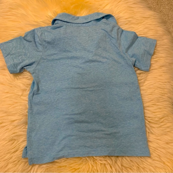 Toddler Polo Shirts 3T in White and Blue with Button Closure - Picture 6 of 11